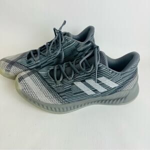 Adidas James Harden Grey Basketball Shoes AQ0032 Low Top Sneakers Mens Sz 8